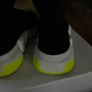 Balenciaga Men’s Fold Sock Runner Sneakers Size 44 US 11 Black & Neon Yellow Balenciaga | Shoes | Balenciaga Mens Fold Sock Runner  main image 4